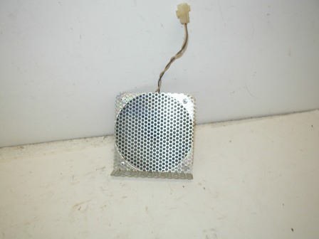 4 Inch 8 Ohm Speaker on Mounting Grill (From A Merit Piy Boss Countertop Machine ) (FEB450 / MS-107) (Item #71) $7.99