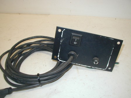 Dual Pole Cabinet Switch / Fuse Holder on Bracket With14 1/2 Ft Power Cord / From a Virtua Fighter 3 Cabinet) (Item #21) $34.99