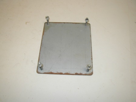 Blanking Plate From A Nintendo Super System Cabinet (5 1/16 X 6 1/8) (Item #1) (Back Image)