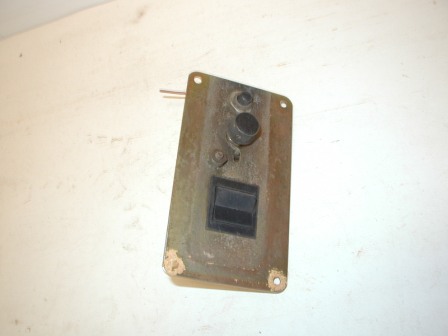 Rowe R83 Jukebox Cabinet Switch / Momentary Switch and Volume Potentiometer On Plate (Item #24) $24.99