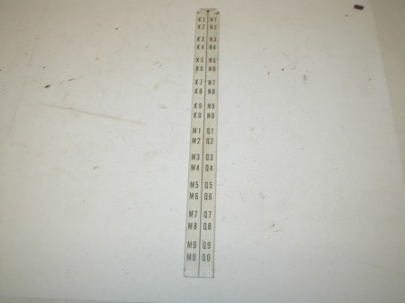 Wurlitzer 3100 Jukebox Titlestrip Holder Numbered Bracket (Starting At K1) (Item #62) $7.99